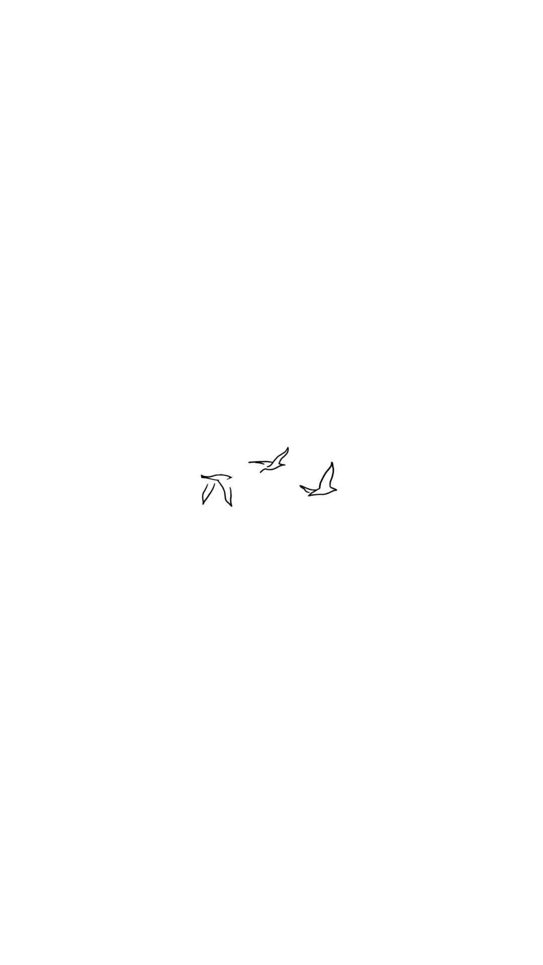 Line birds tattoo
