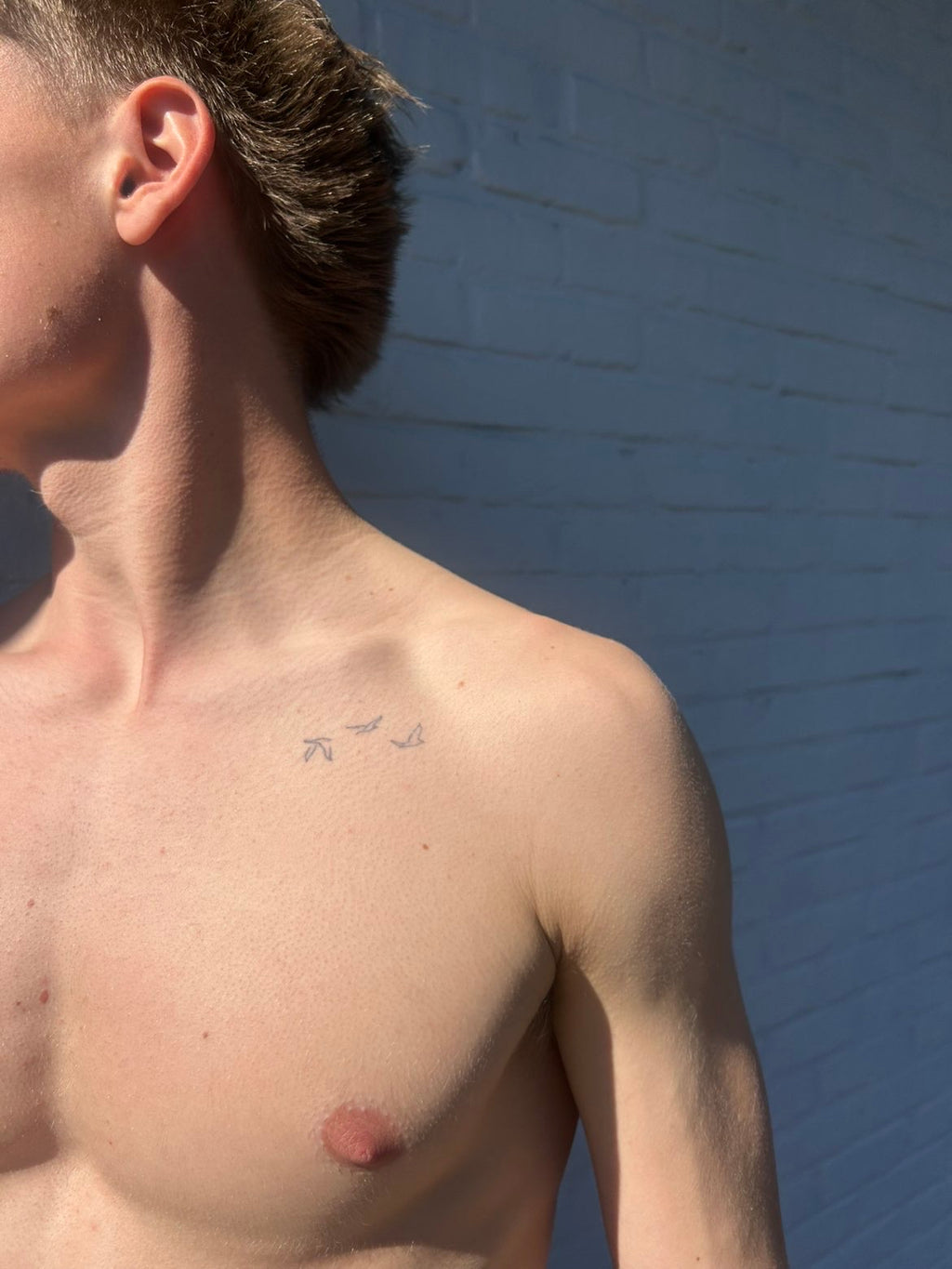 Line birds tattoo
