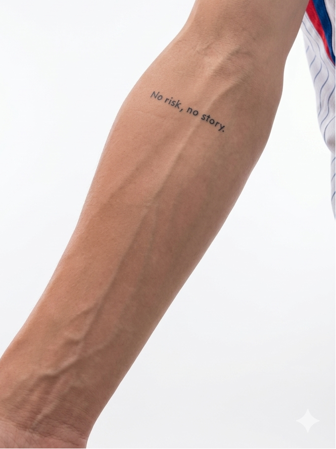 No risk no story tattoo